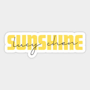 Lucy Chen sunshine (text) | The Rookie Sticker